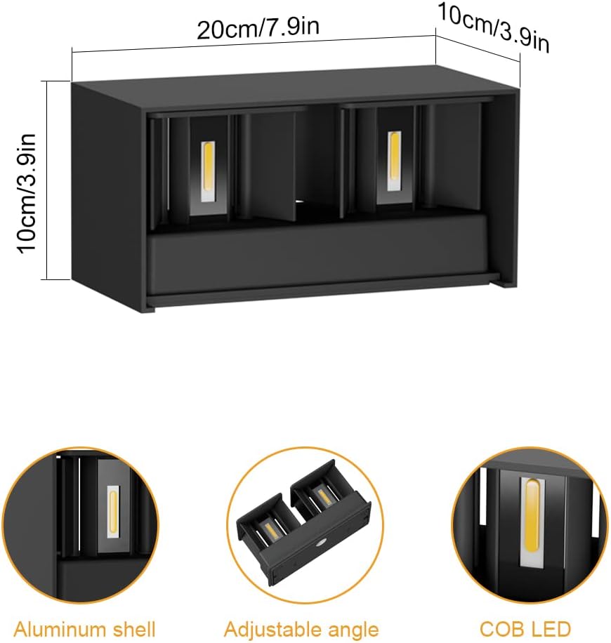 Waterproof IP65 LED Wall Sconce Up and Down Light Norenza