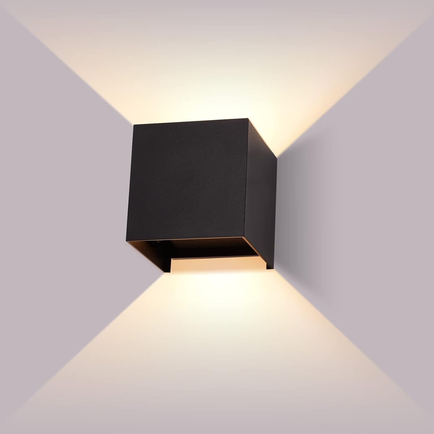 Waterproof LED Wall Sconce for Outdoor and Indoor Use Black Norenza