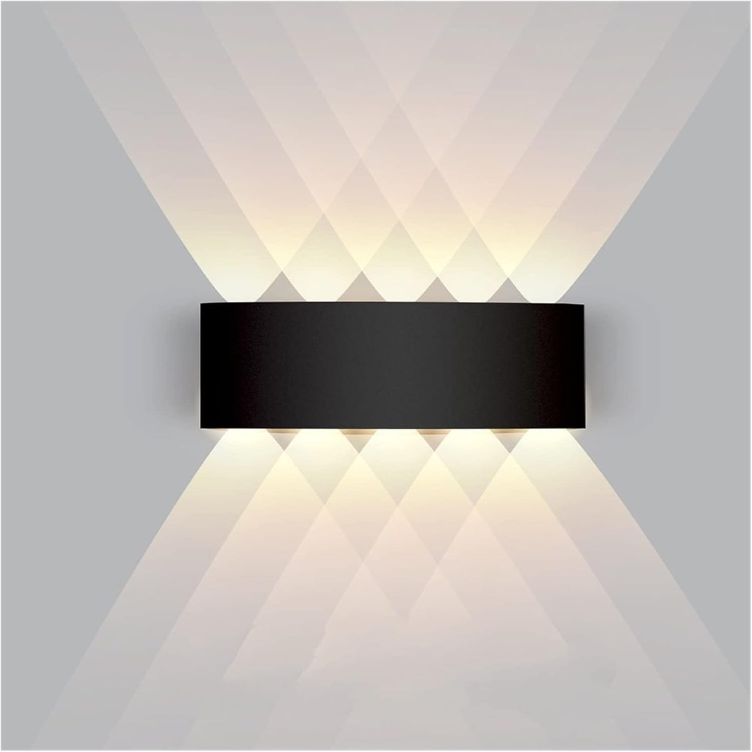 Waterproof LED Wall Sconce - Indoor/Outdoor Lighting, 4W-10W Aluminum Garden & Stair Lights Black Norenza