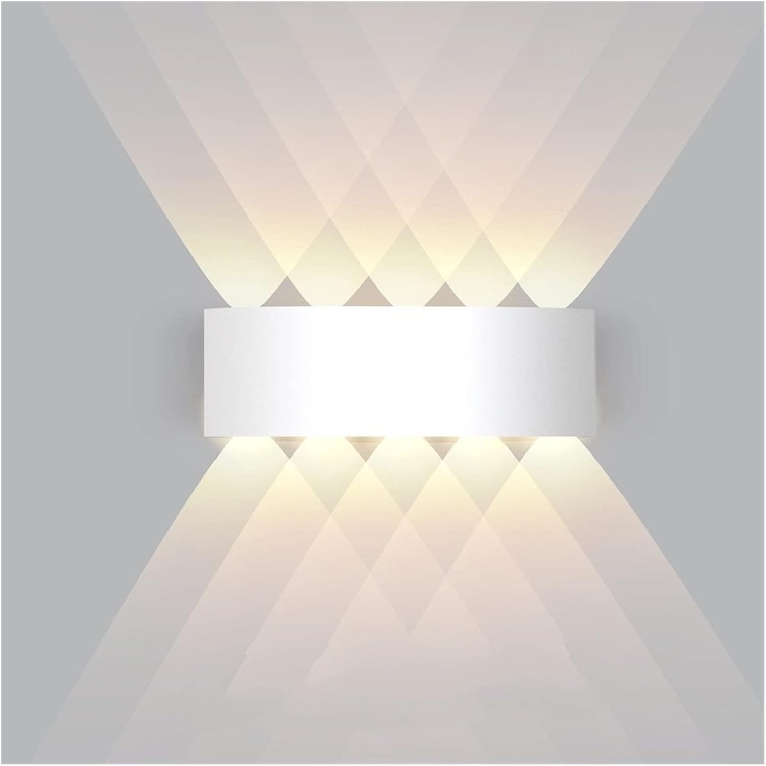 Waterproof LED Wall Sconce - Indoor/Outdoor Lighting, 4W-10W Aluminum Garden & Stair Lights White Norenza