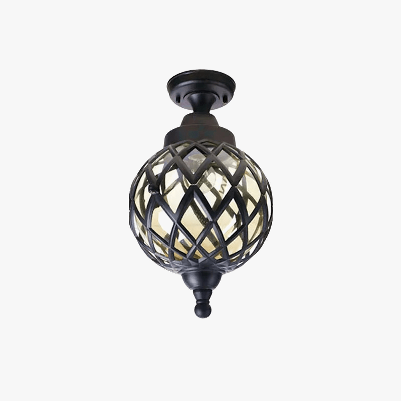 Waterproof Retro Outdoor Ceiling Light - European American Style for Outdoor Spaces Black Norenza