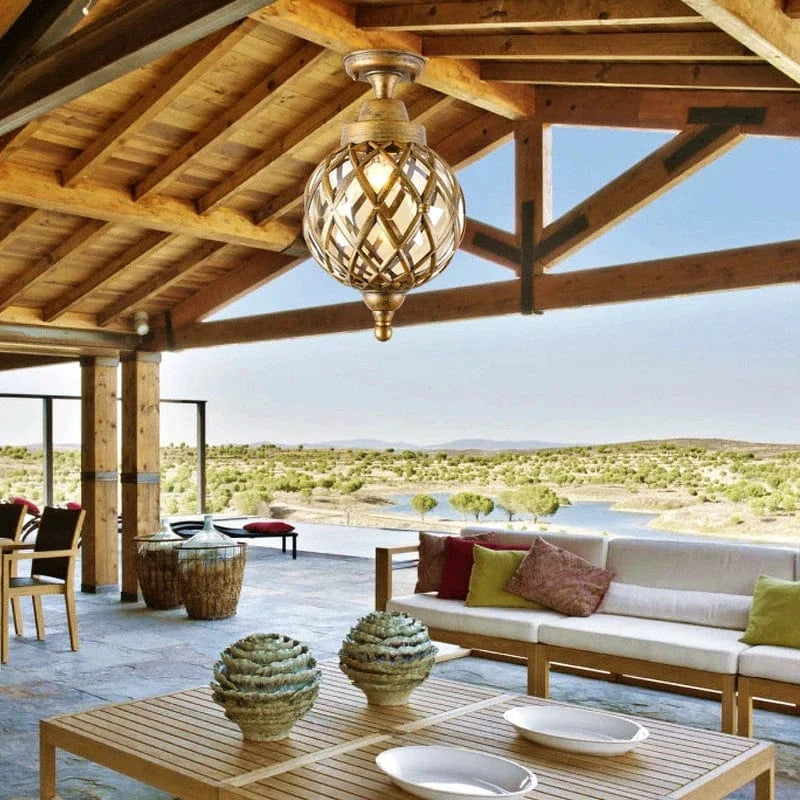 Waterproof Retro Outdoor Ceiling Light - European American Style for Outdoor Spaces Norenza