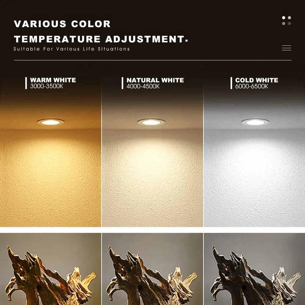 Waterproof Round or Square LED Spot Light for Indoor Use Norenza