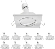 Waterproof Square LED Spot Light (set of 10) White Norenza
