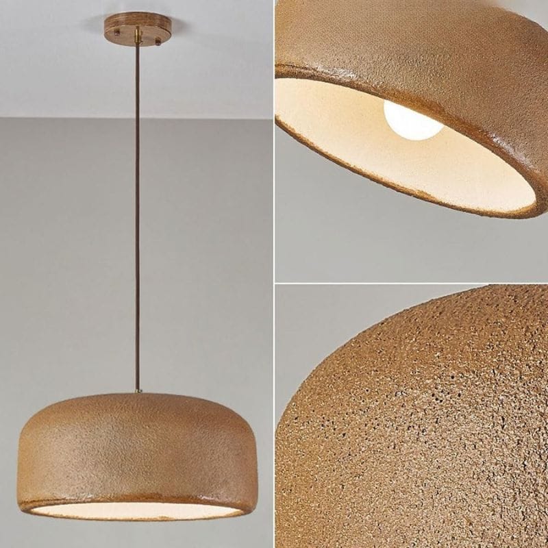 White Round Shade Mango Suspension Lamp Design Norenza