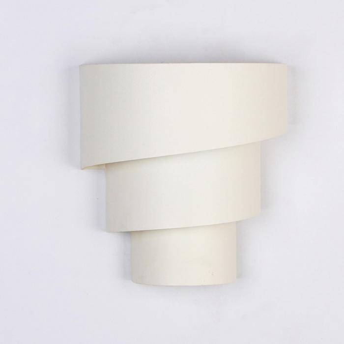 White Spiral Wall Sconce Norenza