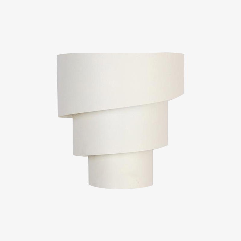 White Spiral Wall Sconce Norenza