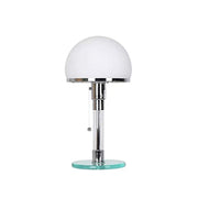 Wilhelm Wagenfeld Bauhaus Stainless Steel LED Desk Lamp Norenza