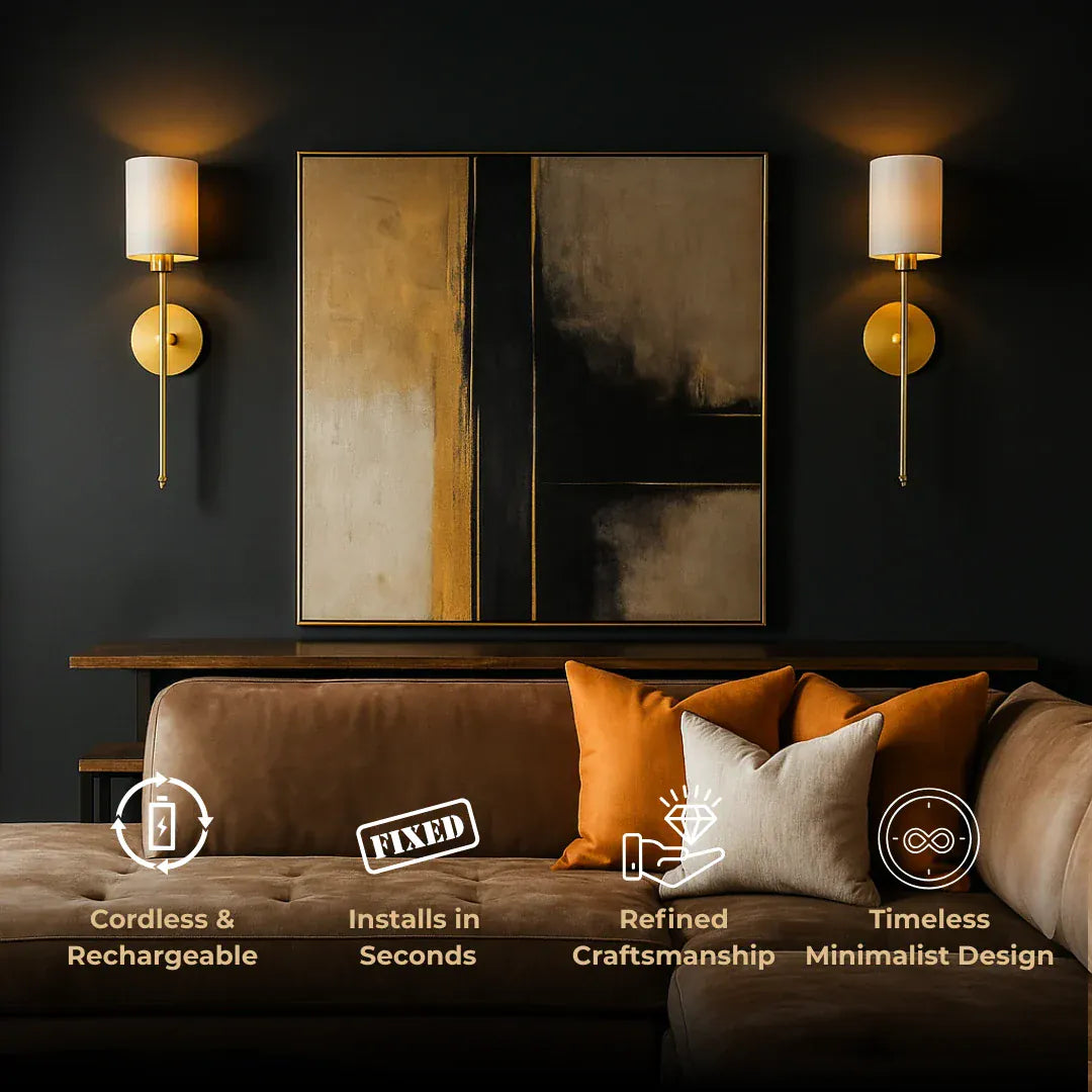 Wireless Cylinder Wall Sconce (SET OF 2) Norenza