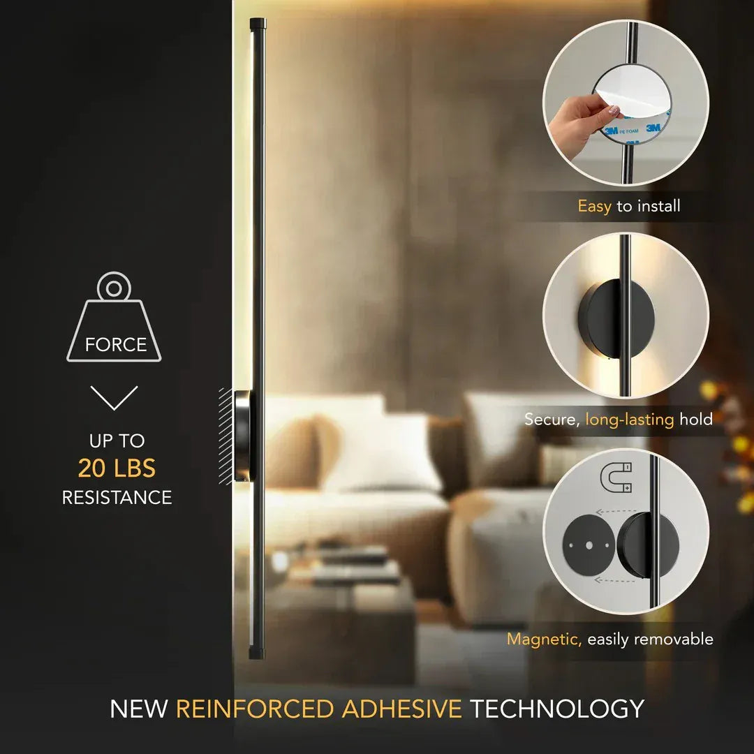 Wireless Modern Wall Lights (SET OF 2) Black Norenza