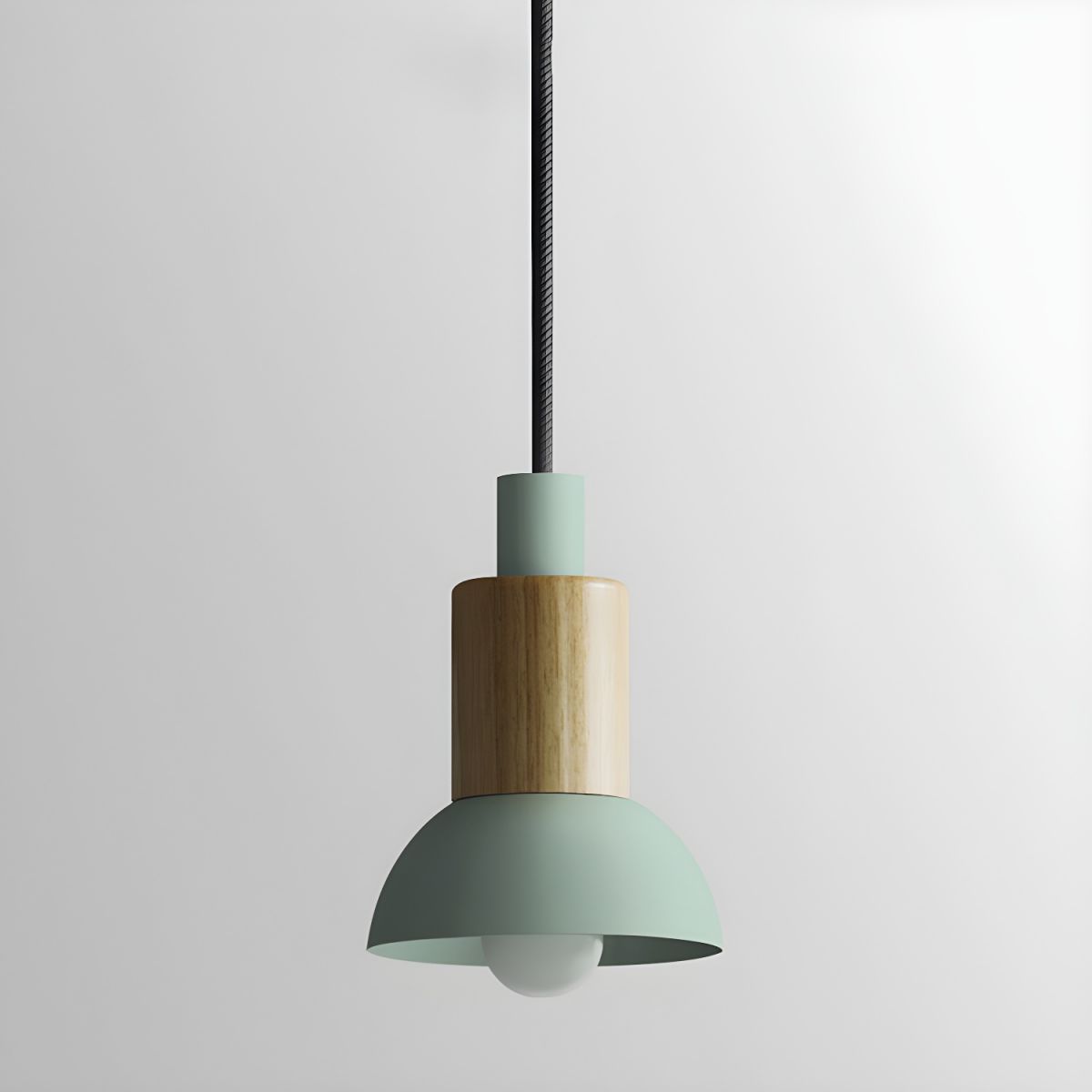 Wood and Metal Suspension Design in Various Shapes Green Norenza