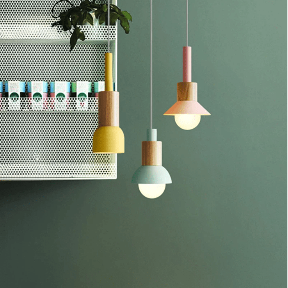 Wood and Metal Suspension Design in Various Shapes Norenza