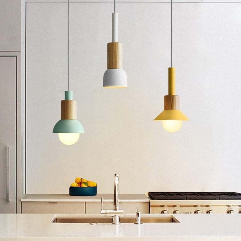 Wood and Metal Suspension Design in Various Shapes Norenza
