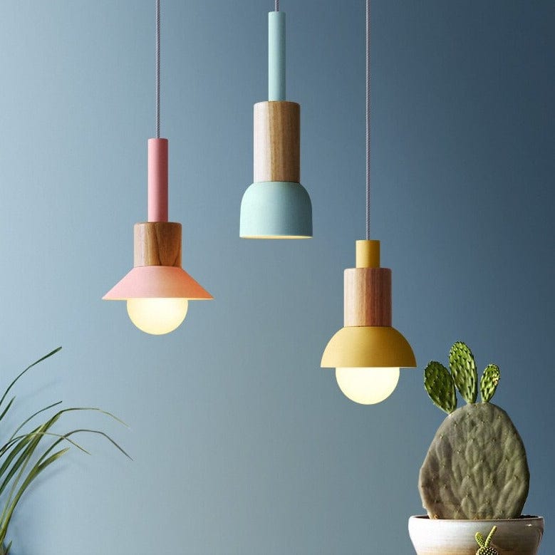 Wood and Metal Suspension Design in Various Shapes Norenza