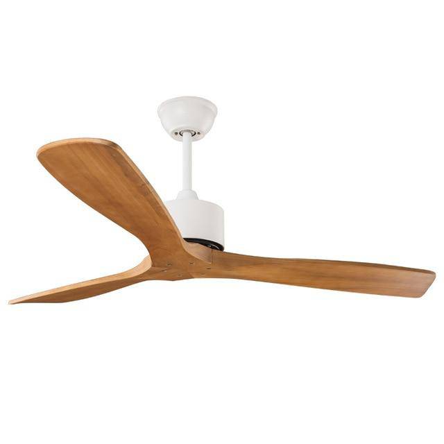 Wooden 3-Blade Ceiling Fan Natural Wood Norenza