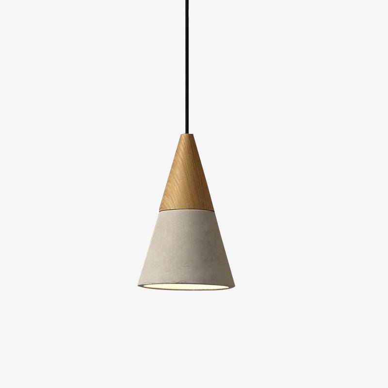 Wooden and Cement Suspension Design in Various Shapes Studio Norenza