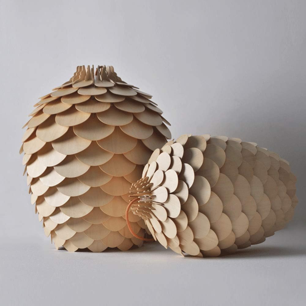 Wooden Flower Suspension Design with Chiba Petals Norenza