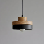 Wooden LED Pendant Light (Square or Round) Black / Round Norenza