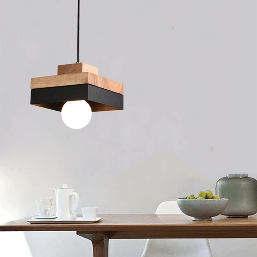 Wooden LED Pendant Light (Square or Round) Norenza