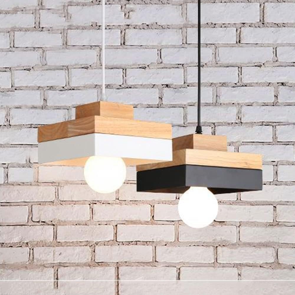 Wooden LED Pendant Light (Square or Round) Norenza
