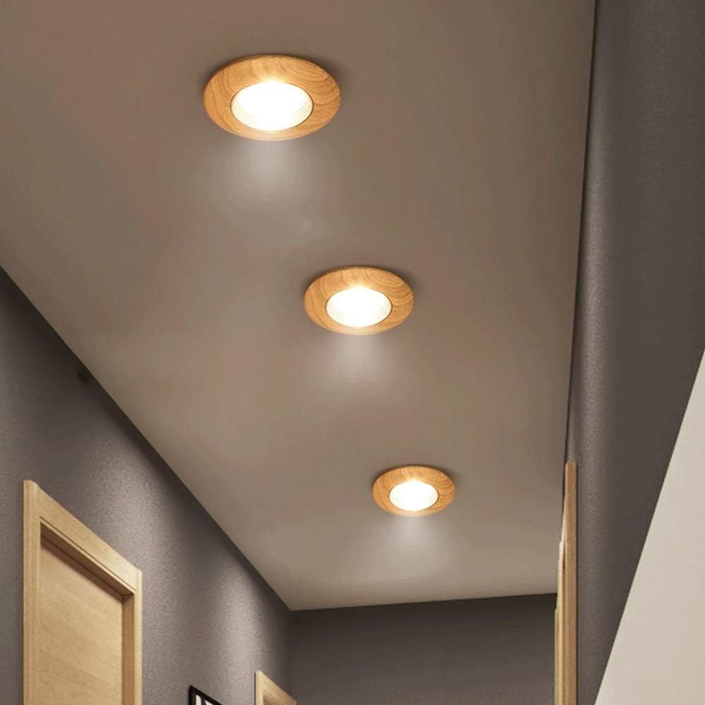 Wooden LED Spot Ceiling Light Norenza