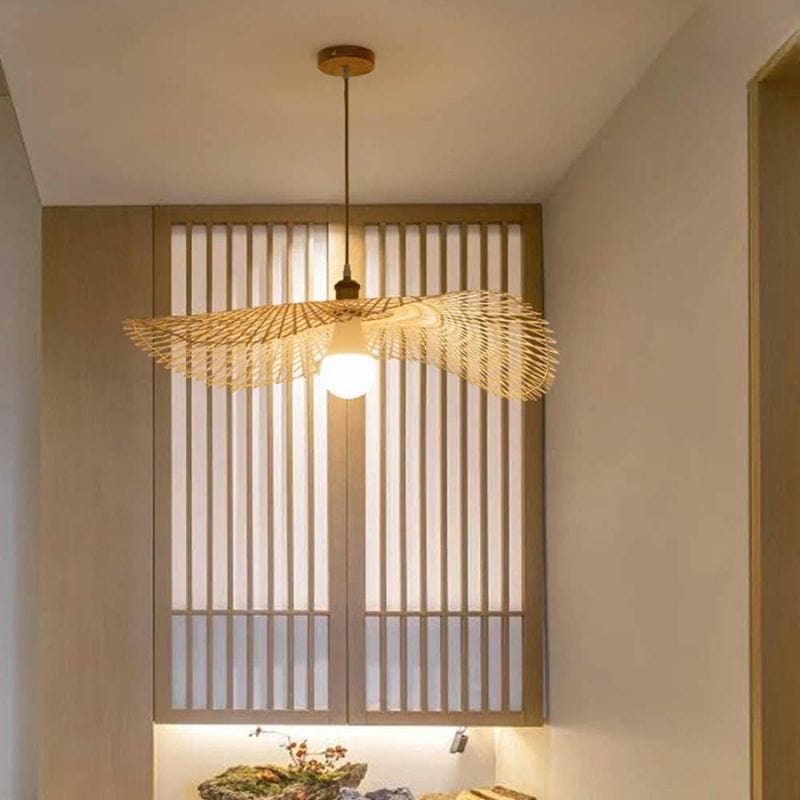 Woven Bamboo Rattan Chandeliers Norenza