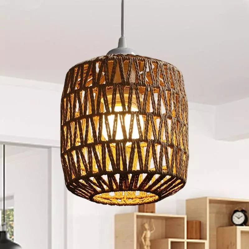 Woven Rattan Pendant Light Shade Norenza