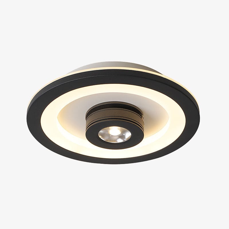Wrenn Adjustable LED Ceiling Spotlight Black / Round Norenza